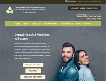 Tablet Screenshot of dentalhealthandwellnessboston.com